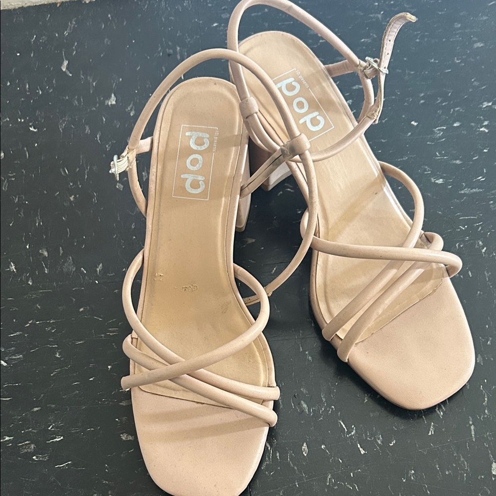 Pop Women's Nude Strappy Heels